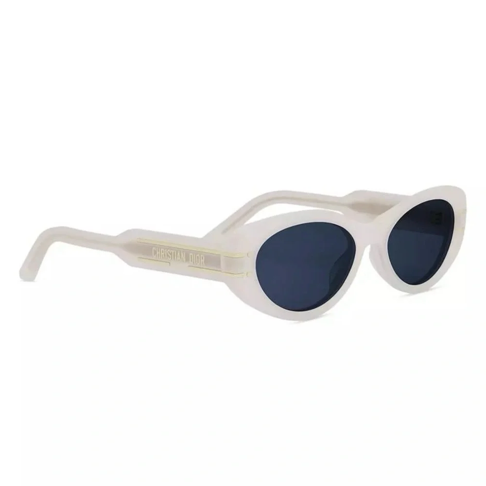 New w/ Tags Dior DiorSignature B8U 53MM Butterfly Sunglasses in White - Picture 5 of 7